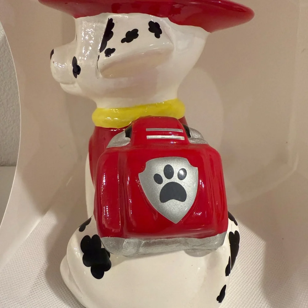 🐾 Paw Patrol Marshall Ceramic Coin Bank – 8” Tall